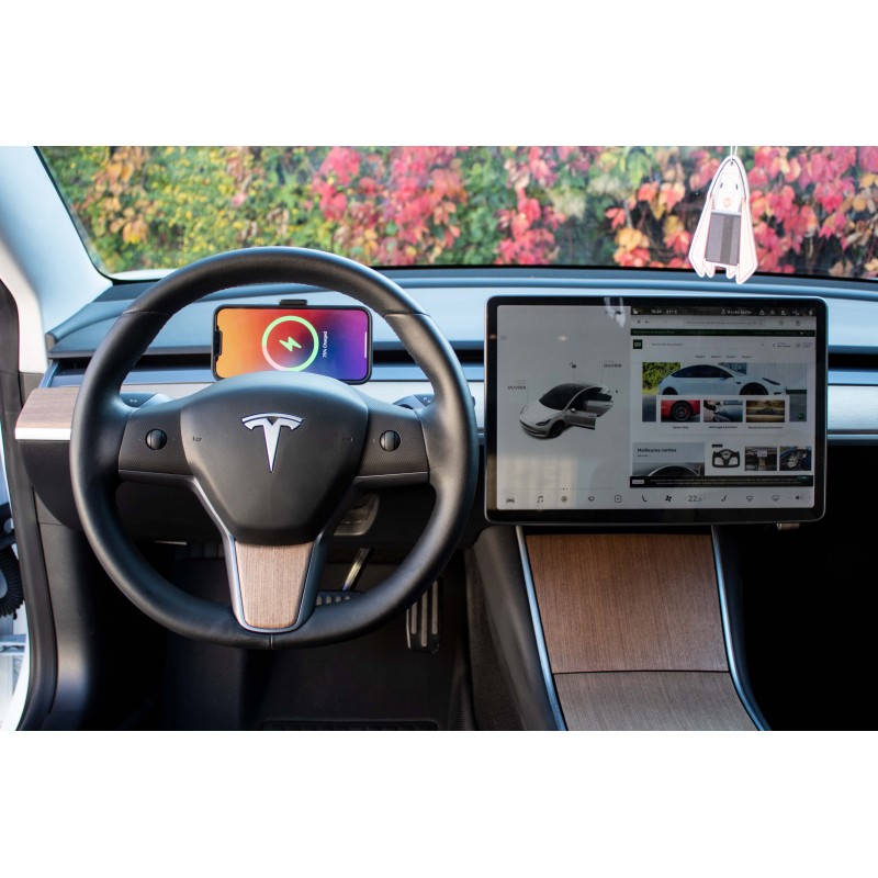 Lenkrad-Handyhalter mit kabelloser Aufladung für Tesla Model 3