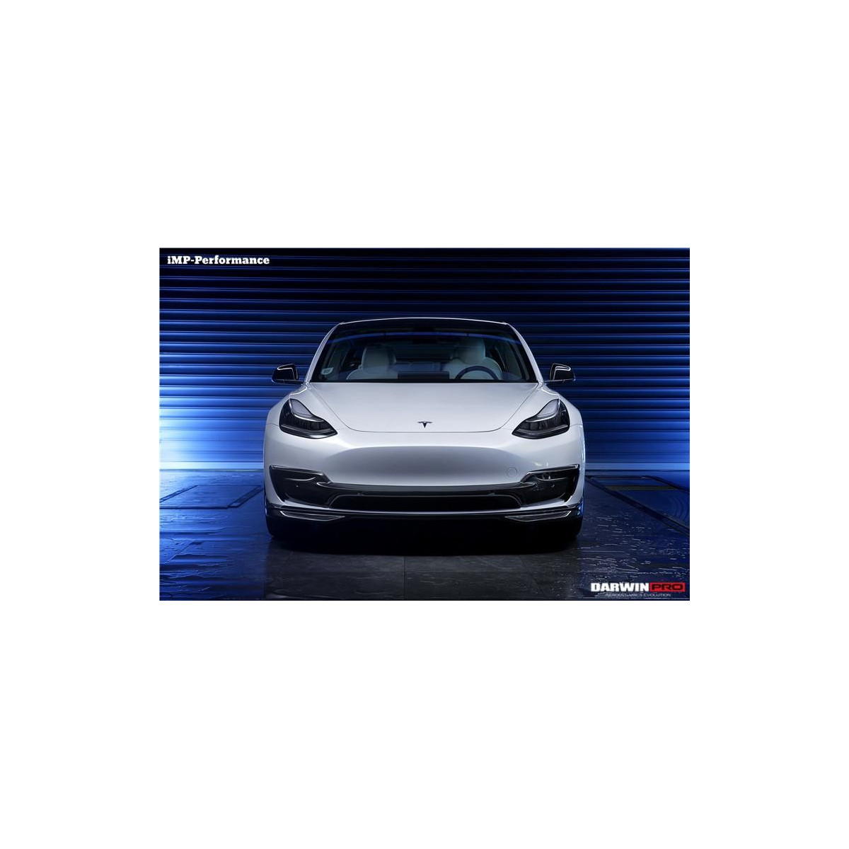 Carbon frontkofangerindsats sæt DarwinProAERO V1 til Tesla Model 3