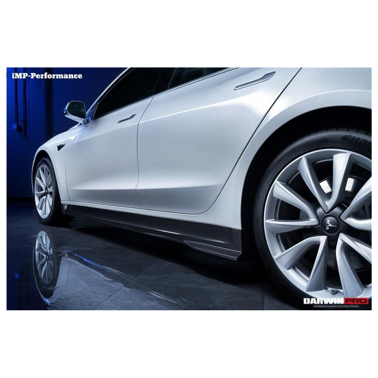 Tesla DarwinProAERO V1 karbónové bočné prahy pre Model 3