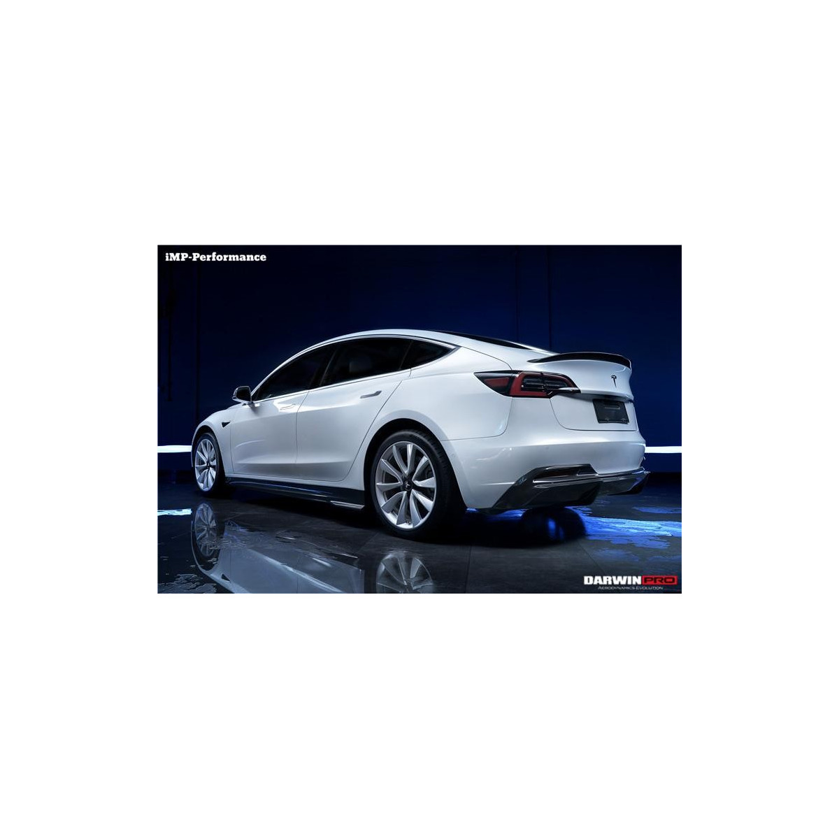 Kit de difusor trasero de carbono DarwinProAERO V1 para Tesla Model 3