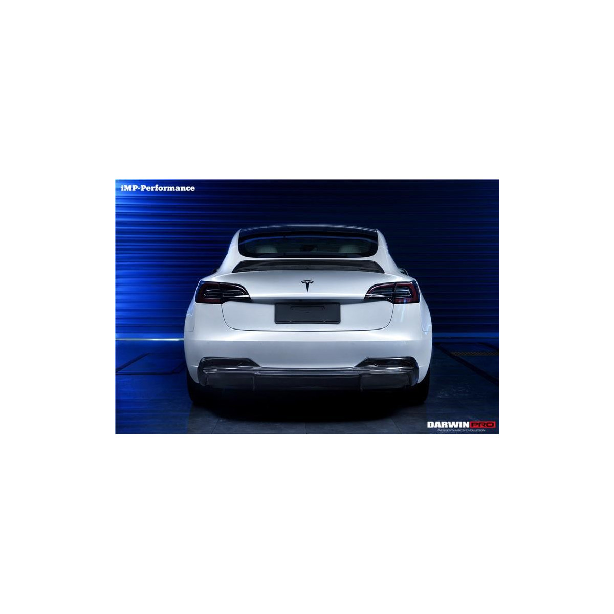 Kit de difusor trasero de carbono DarwinProAERO V1 para Tesla Model 3