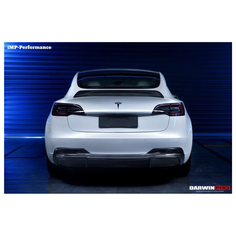 Kit de difusor trasero de carbono DarwinProAERO V1 para Tesla Model 3