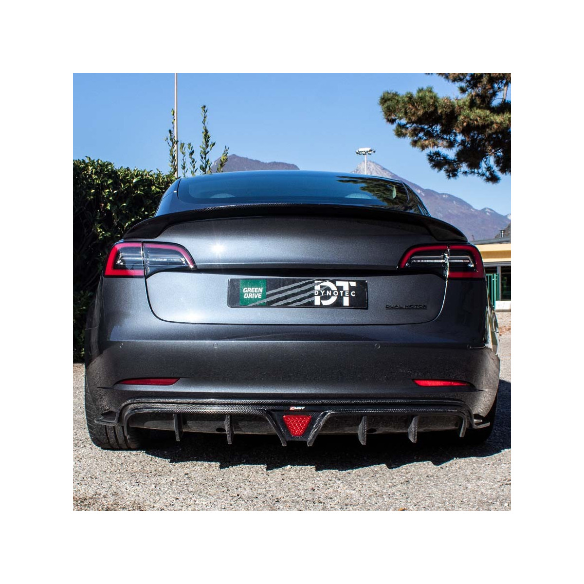 Πίσω διαχύτης από ανθρακονήματα CMST® - Tesla Model 3