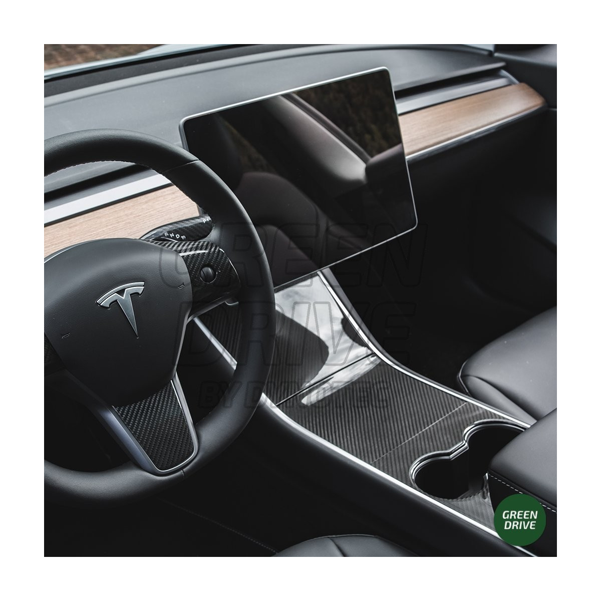 Karbonowa konsola środkowa do Tesla Model 3 i Y 2017-2020