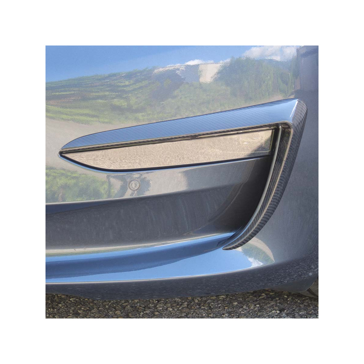 Fog Light carbon front - Tesla Model 3 2019-2023