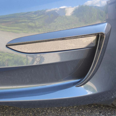 Fog Light carbon front - Tesla Model 3 2019-2023