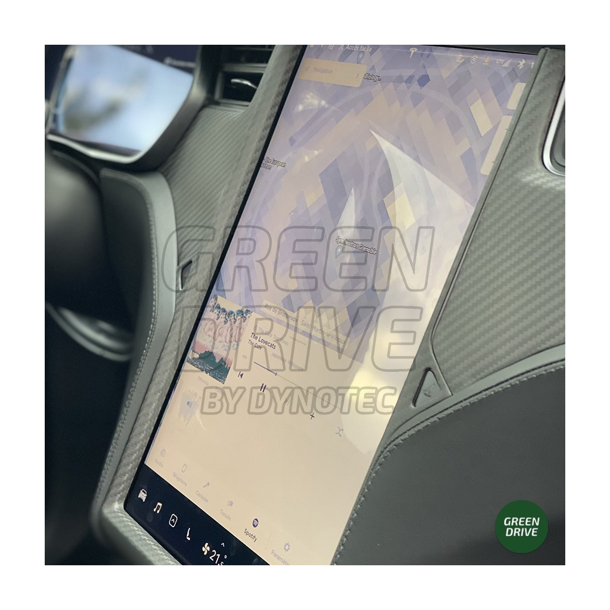 Marco de la pantalla de carbono - Tesla Model X y S