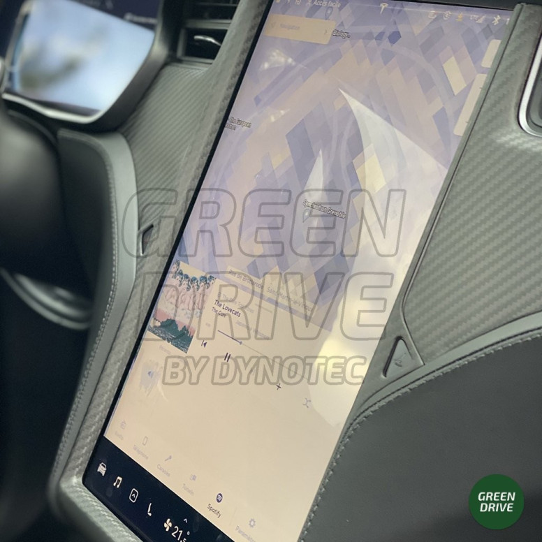 Skærmramme i kulfiber - Tesla Model X og S