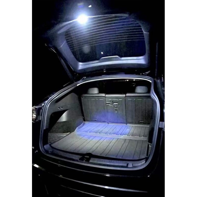 Geändert Beleuchtung Auto Vorderen Kofferraum Licht 12V LED Streifen Auto  Zubehör Super helle Für Tesla Modell 3 Modell YXS Innen Dekorative Lampe