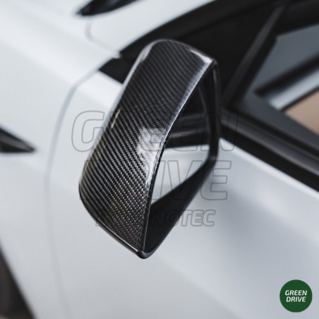 Carbon Rear View Mirror Cover - Tesla Model 3