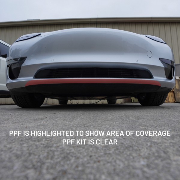 PPF-Schutz an der Unterseite der vorderen Klinge für Tesla Model 3