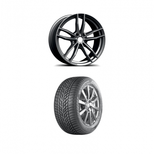 Winter Pack - DISCOUNT 19" wheels and Nokian tires -433mhz- for Tesla Model 3