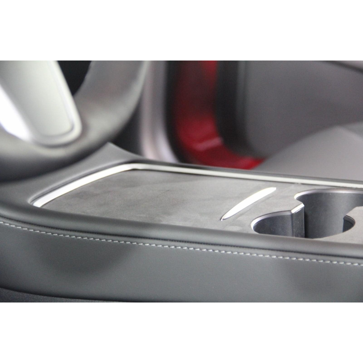 Genuine Alcantara® center console for Tesla Model 3 and Y