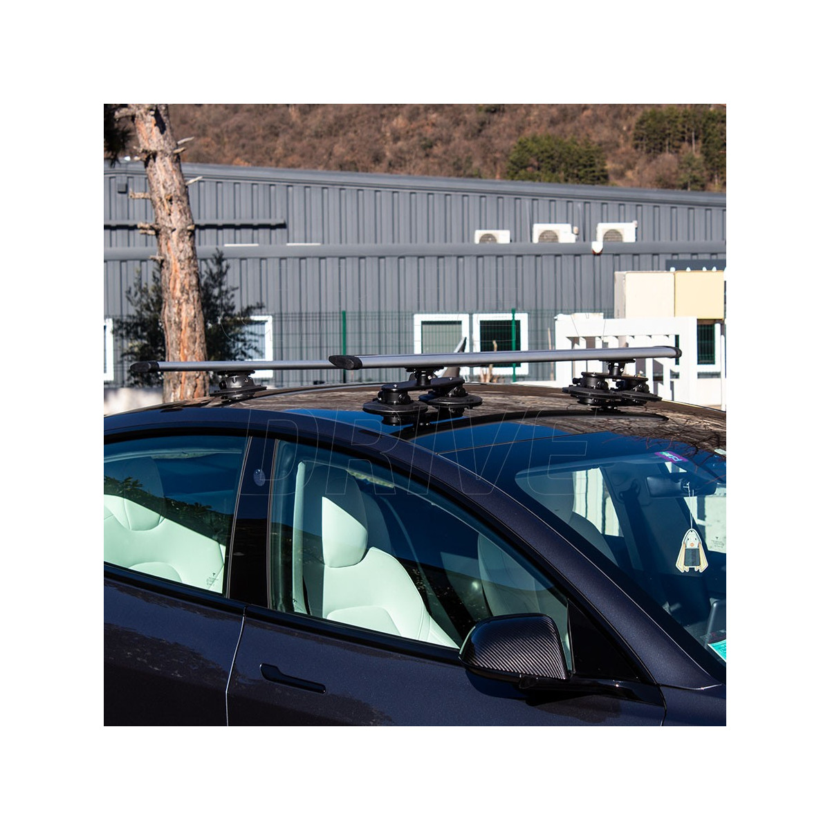 Barras de tejadilho com ventosas TreeFrog para Tesla Model 3, Y, S e X