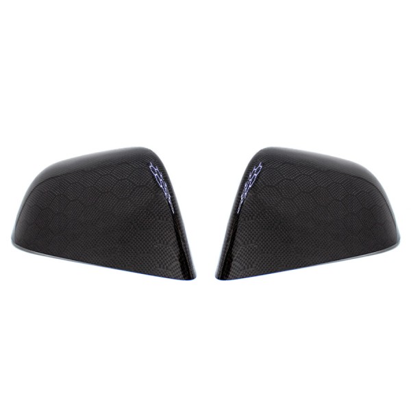 Carbon Rearview Mirror Cover - Tesla Model 3
