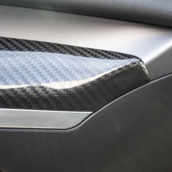 Carbon insert for door panels - Tesla Model 3 and Y 2021