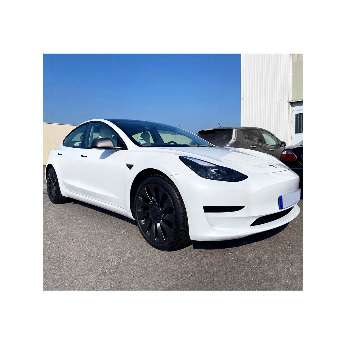Tampa lateral da câmara em carbono com cobertura total para Tesla Model Sx, 3 e Y
