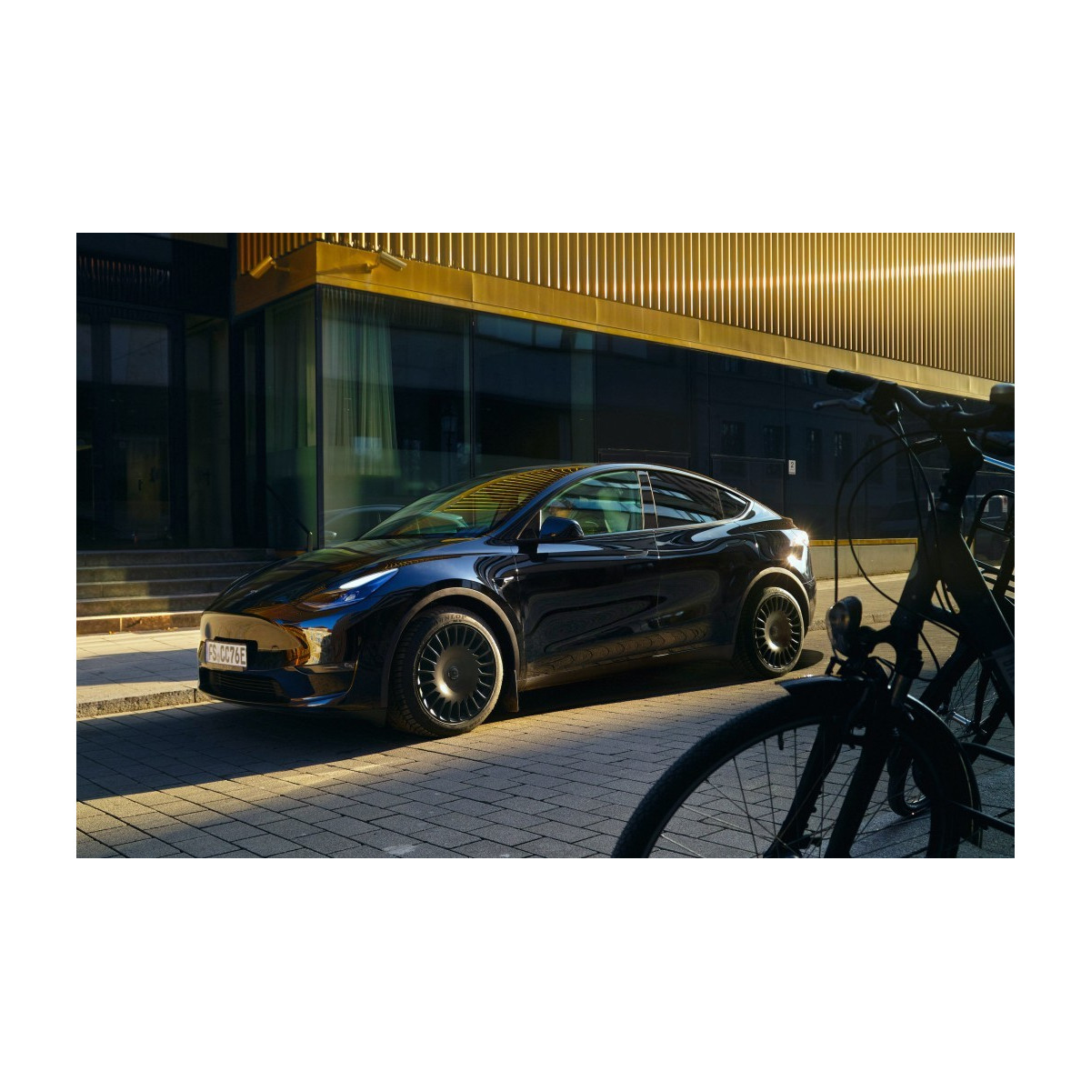 The New Aero The Razor Tesla Σετ 4 τροχών 19 ιντσών με διαμορφωμένη ροή κατεύθυνσης για Model Y