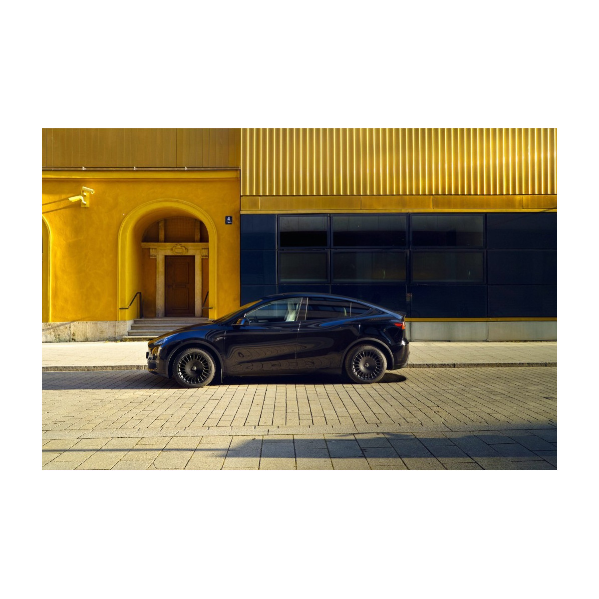The New Aero The Razor Tesla Σετ 4 τροχών 19 ιντσών με διαμορφωμένη ροή κατεύθυνσης για Model Y
