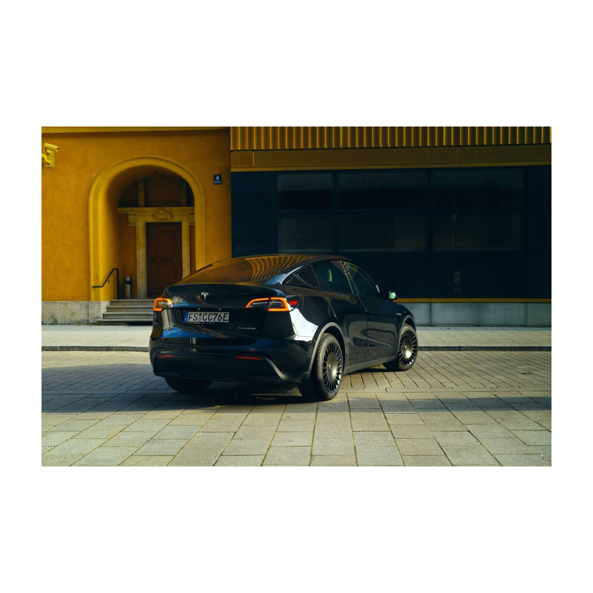 The New Aero The Razor Tesla Σετ 4 τροχών 19 ιντσών με διαμορφωμένη ροή κατεύθυνσης για Model Y
