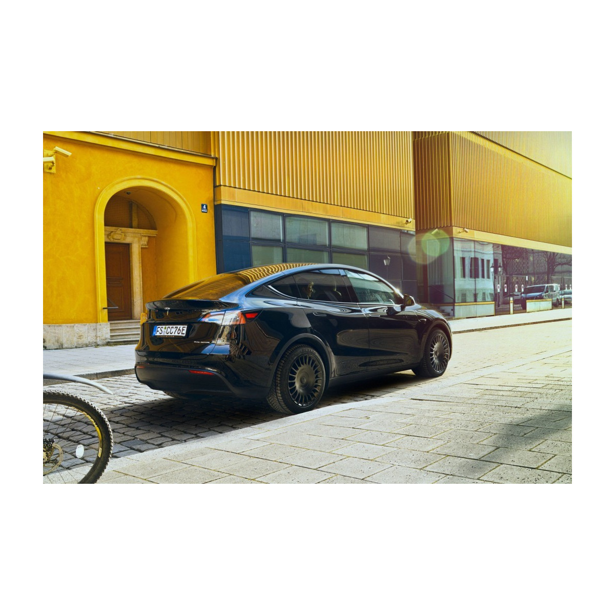 The New Aero The Razor Tesla Σετ 4 τροχών 19 ιντσών με διαμορφωμένη ροή κατεύθυνσης για Model Y