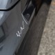 White or black Elon signature sticker