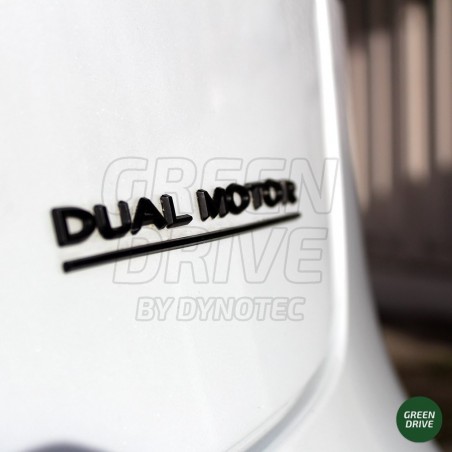 DUAL MOTOR" embleem voor achterbak - Tesla Model S, X, 3 & Y
