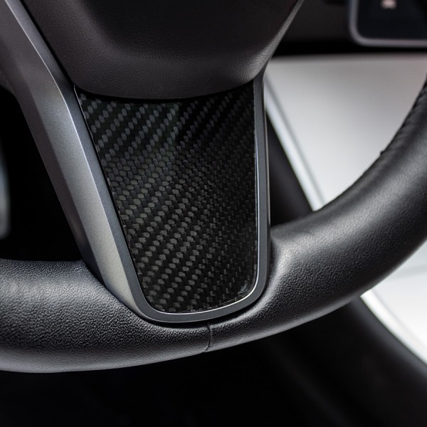 Carbon stuurwielinzetstuk voor Tesla Model 3 en Y