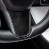 Inserție volan din carbon pentru Tesla Model 3 2021-2023 și Model Y 2022-2024
