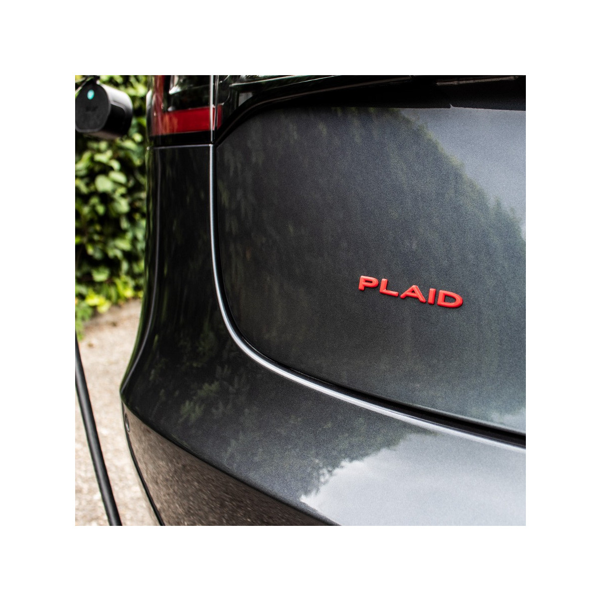 Αυτοκόλλητο λογότυπο με γράμματα Plaid για Tesla