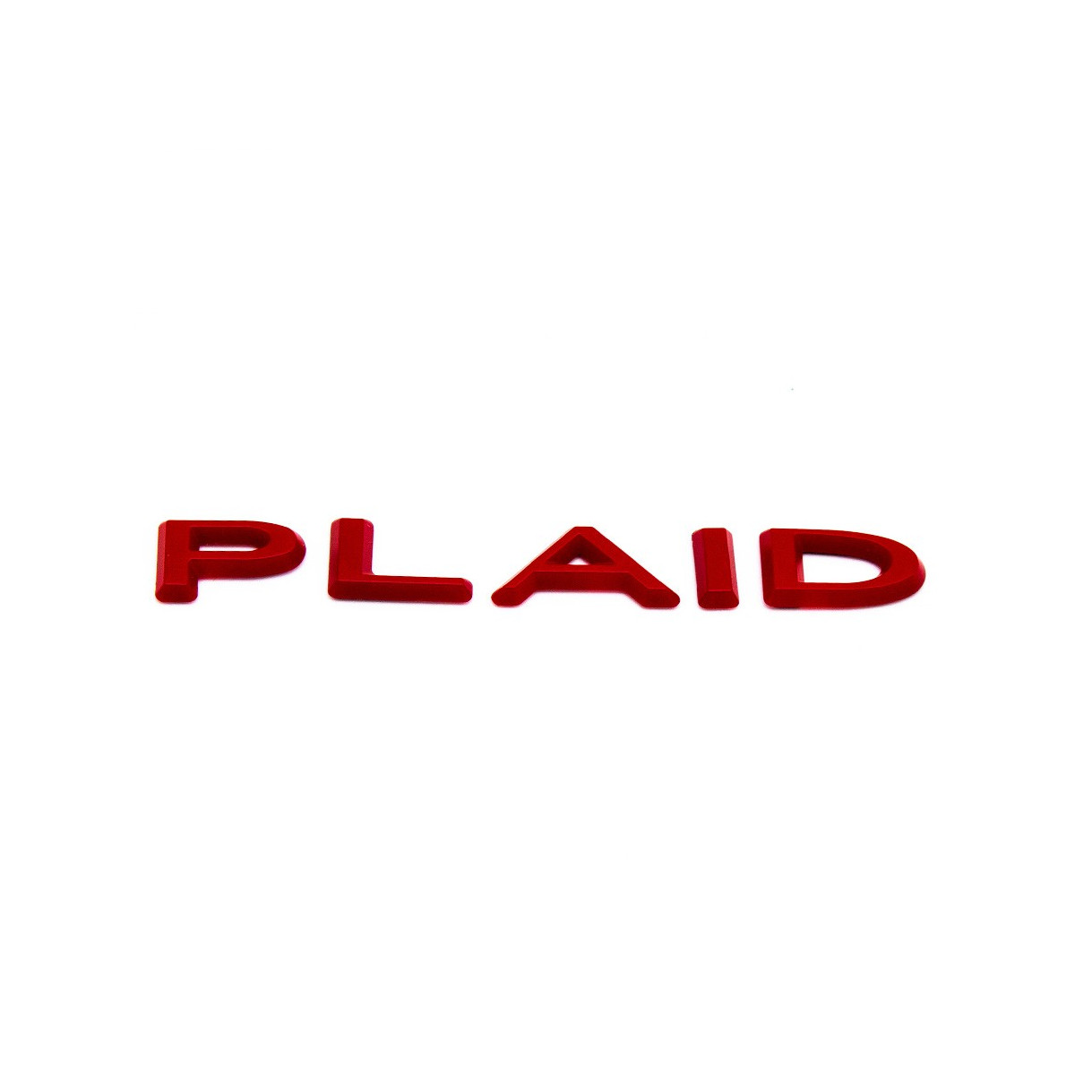 Selvklebende logobokstaver Plaid for Tesla
