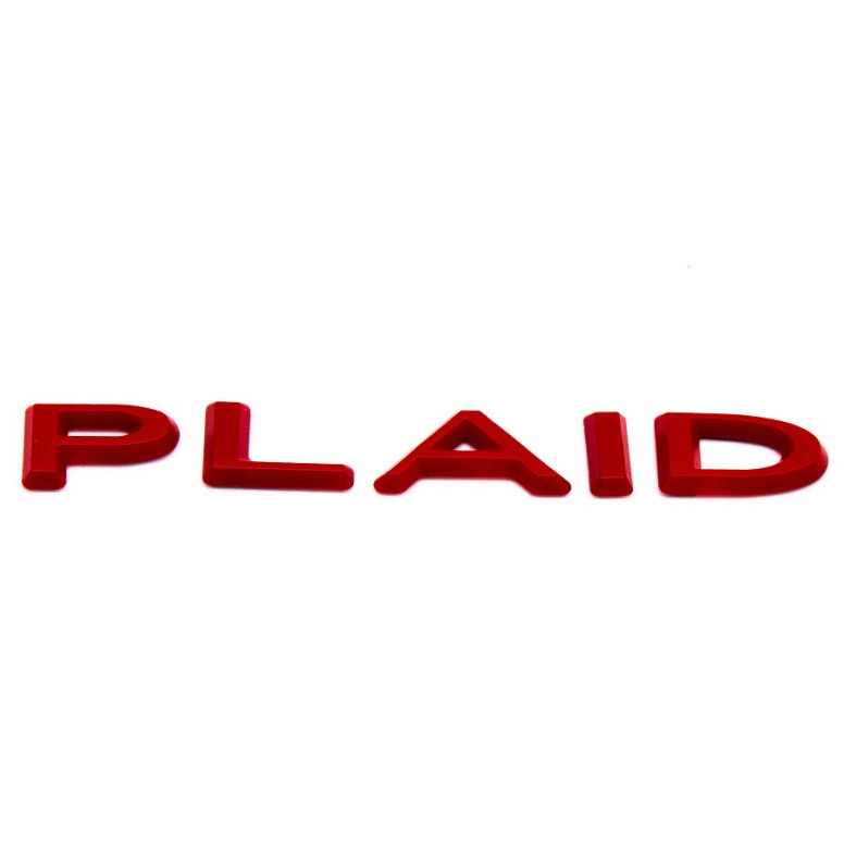 Selvklæbende logobogstaver Plaid til Tesla