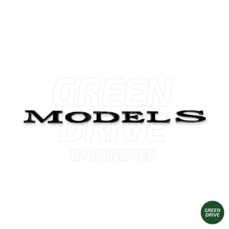 Matte zwarte "MODEL S" embleem voor achterste romp - Tesla Model S