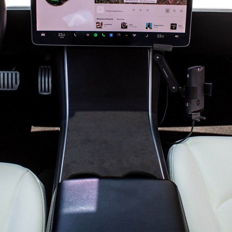 ACEOLT 2 pezzi/set Scatola tascabile del vassoio dellorganizzatore del divario laterale del sedile della console centrale dellauto per Tesla Model 3 2017 2018 2019 2020 Color : Nero 
