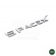 SPACE X" emblem for rear trunk - Tesla model S, X, 3 and Y