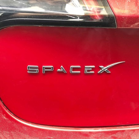 Emblema "SPACE X" per il bagagliaio posteriore - Tesla model S, X, 3 e Y