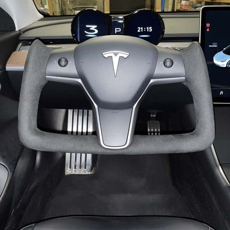 Volan personalizat în stil Yoke pentru Tesla Model Y