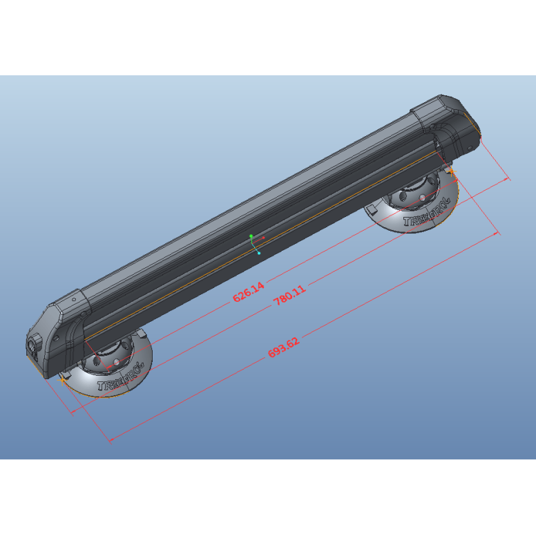 TreeFrog-skistativ og snowboardstativ med sugekopper til Tesla Model 3, Y, S og X