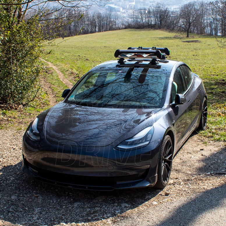 Suport pentru schiuri și snowboarduri cu ventuze TreeFrog pentru Tesla Model 3, Y, S și X
