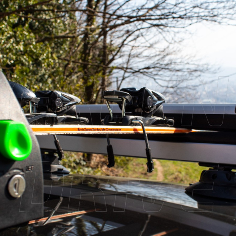 Porta-esquis e snowboards com ventosas TreeFrog para Tesla Model 3, Y, S e X