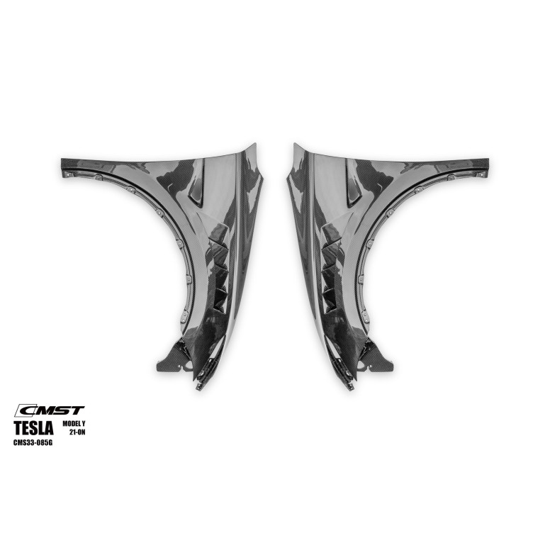 Parafango anteriore di ricambio in carbonio CMST per Tesla Model Y