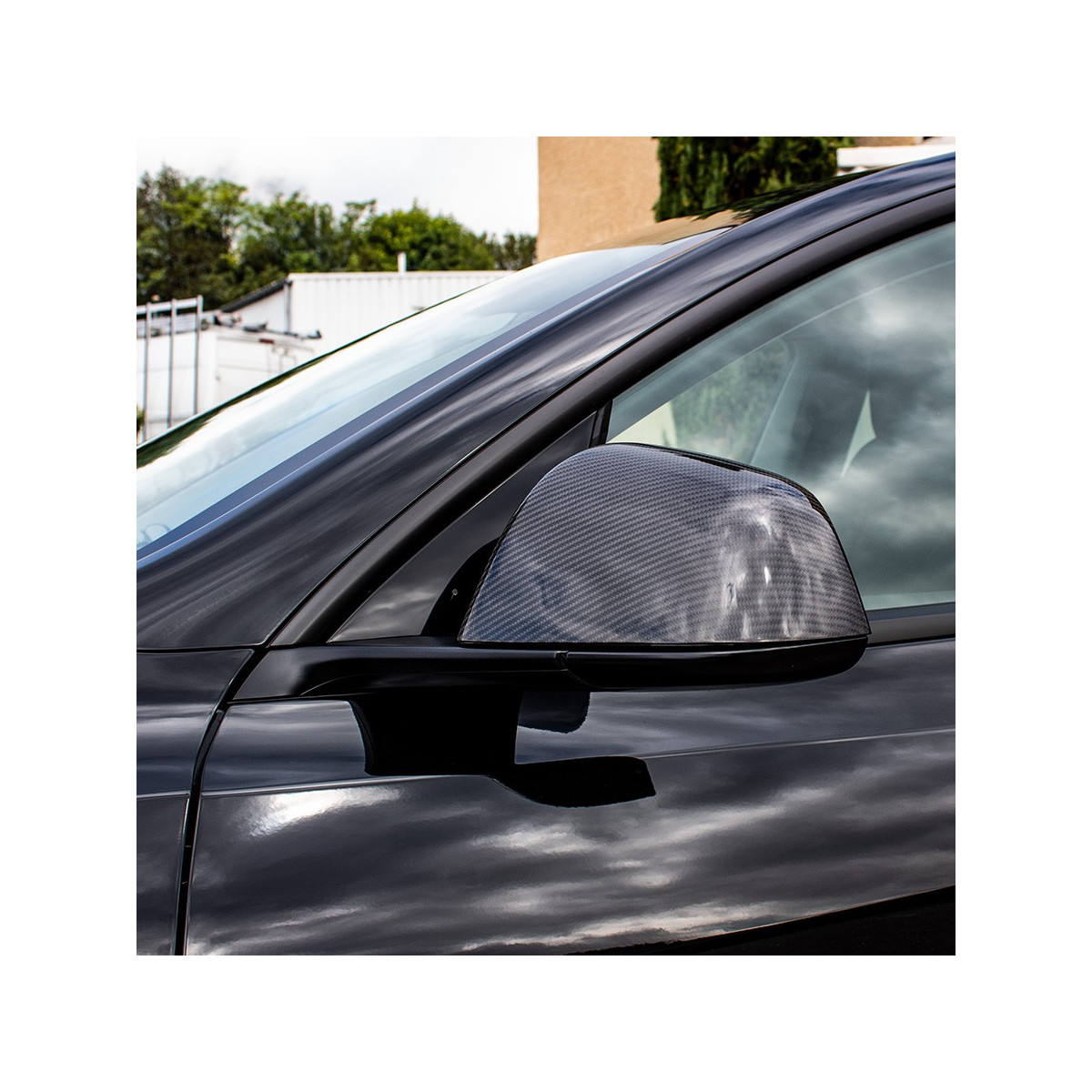 Capace de oglindă din carbon Tesla Model Y 2022-2024