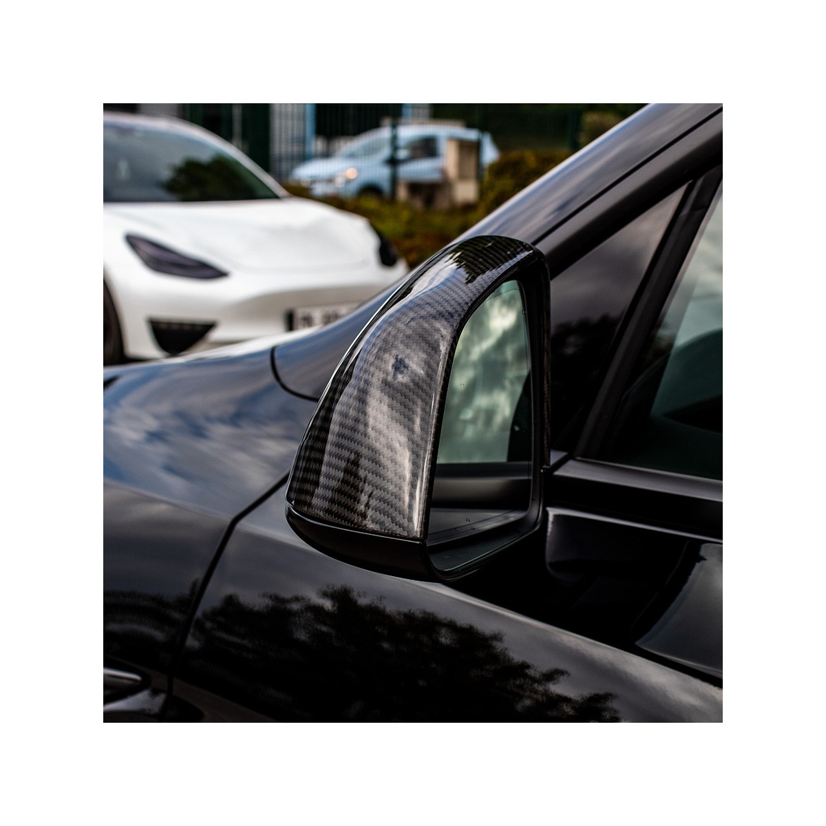 Capace de oglindă din carbon Tesla Model Y 2022-2024