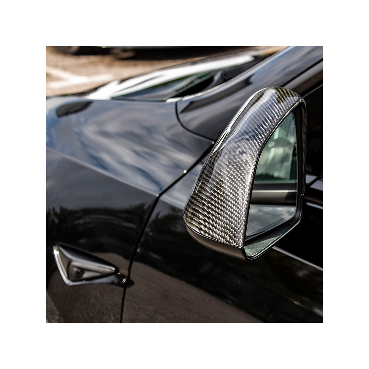 Capace de oglindă din carbon Tesla Model Y 2022-2024