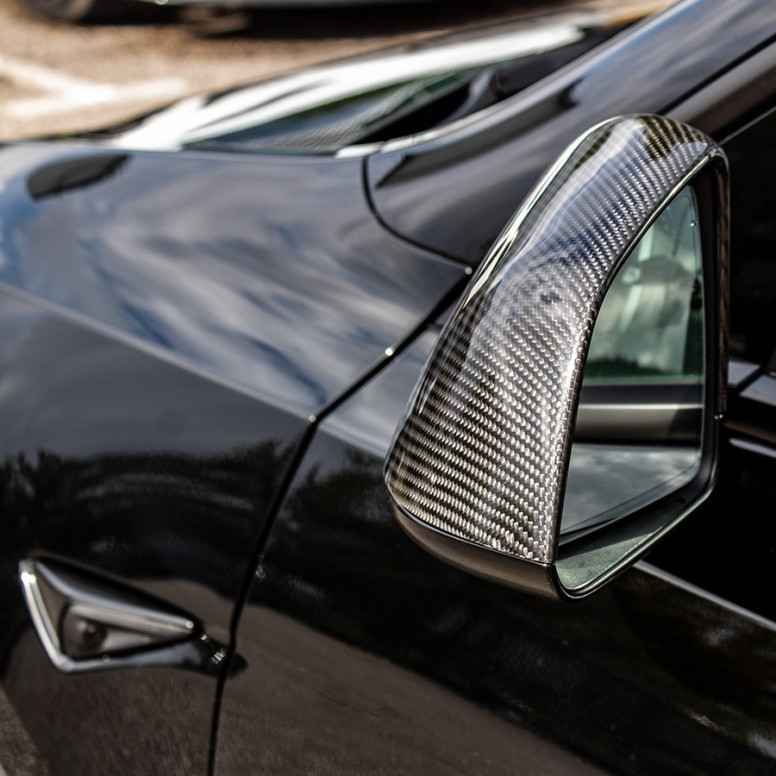 Capace de oglindă din carbon Tesla Model Y 2022-2024