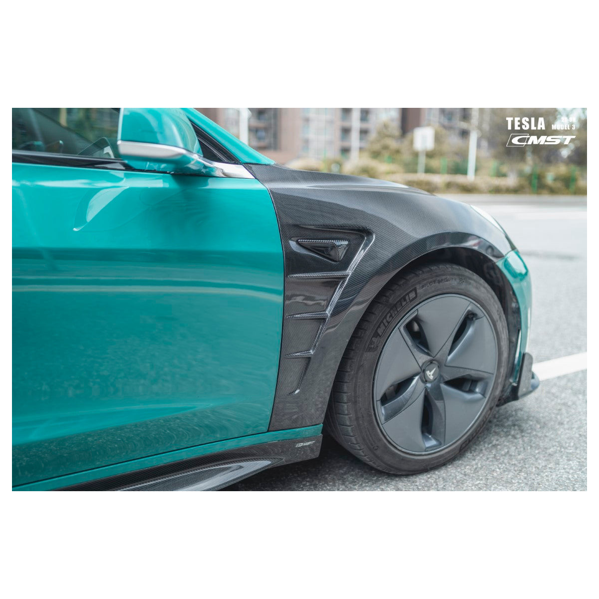 copy of Carbon etulokasuojan korvaava CMST Tesla Model Y
