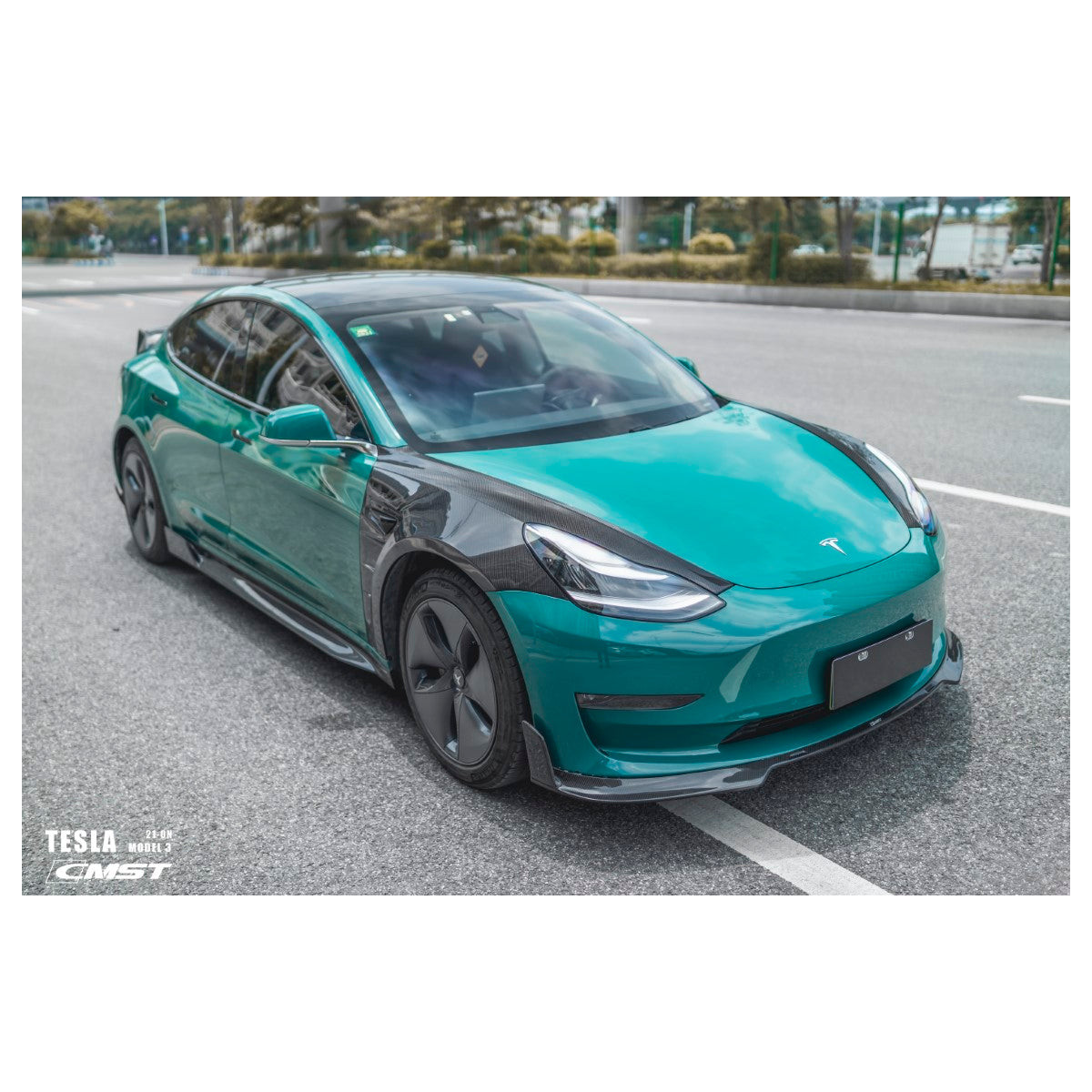 copy of Carbon etulokasuojan korvaava CMST Tesla Model Y