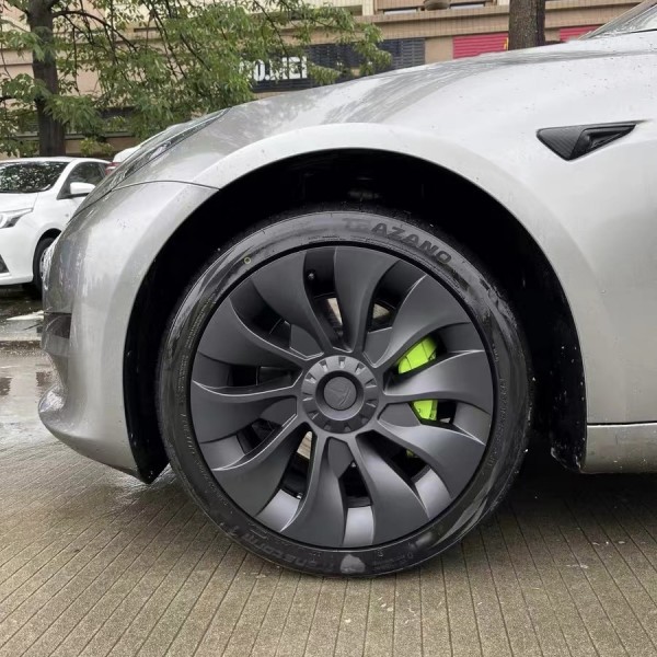 Set of 4 Uberturbine 18 inch hubcaps for Tesla Model 3