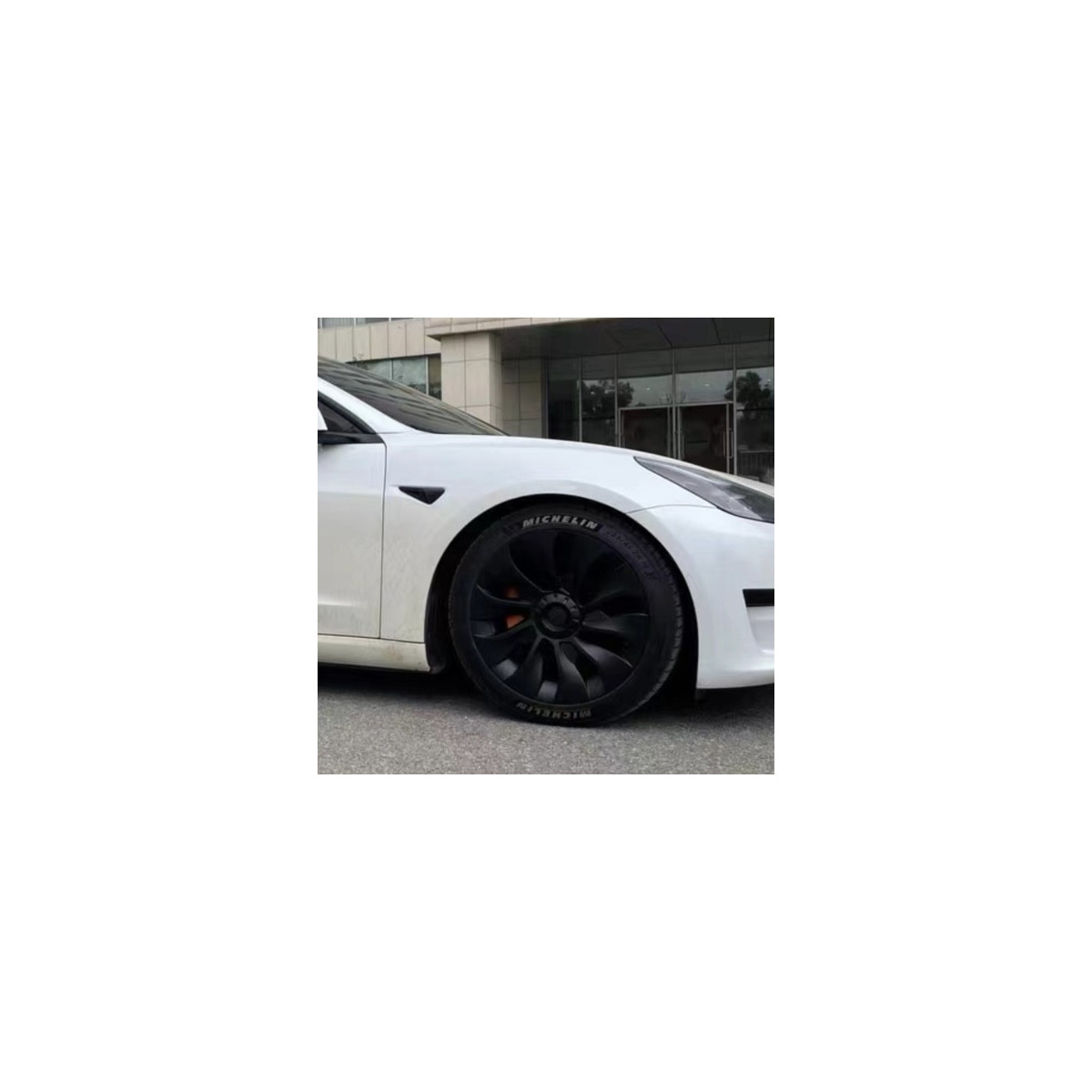 Sett med 4 stk. 18-tommers Uberturbine-felgdekk til Tesla Model 3 , 2017–2023