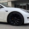 Sett med 4 stk. 18-tommers Uberturbine-felgdekk til Tesla Model 3 , 2017–2023